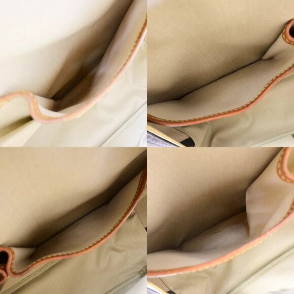 LOUIS VUITTON LV Logo Deauville Hand Bag Monogram Leather Brown - Picture 9 of 16